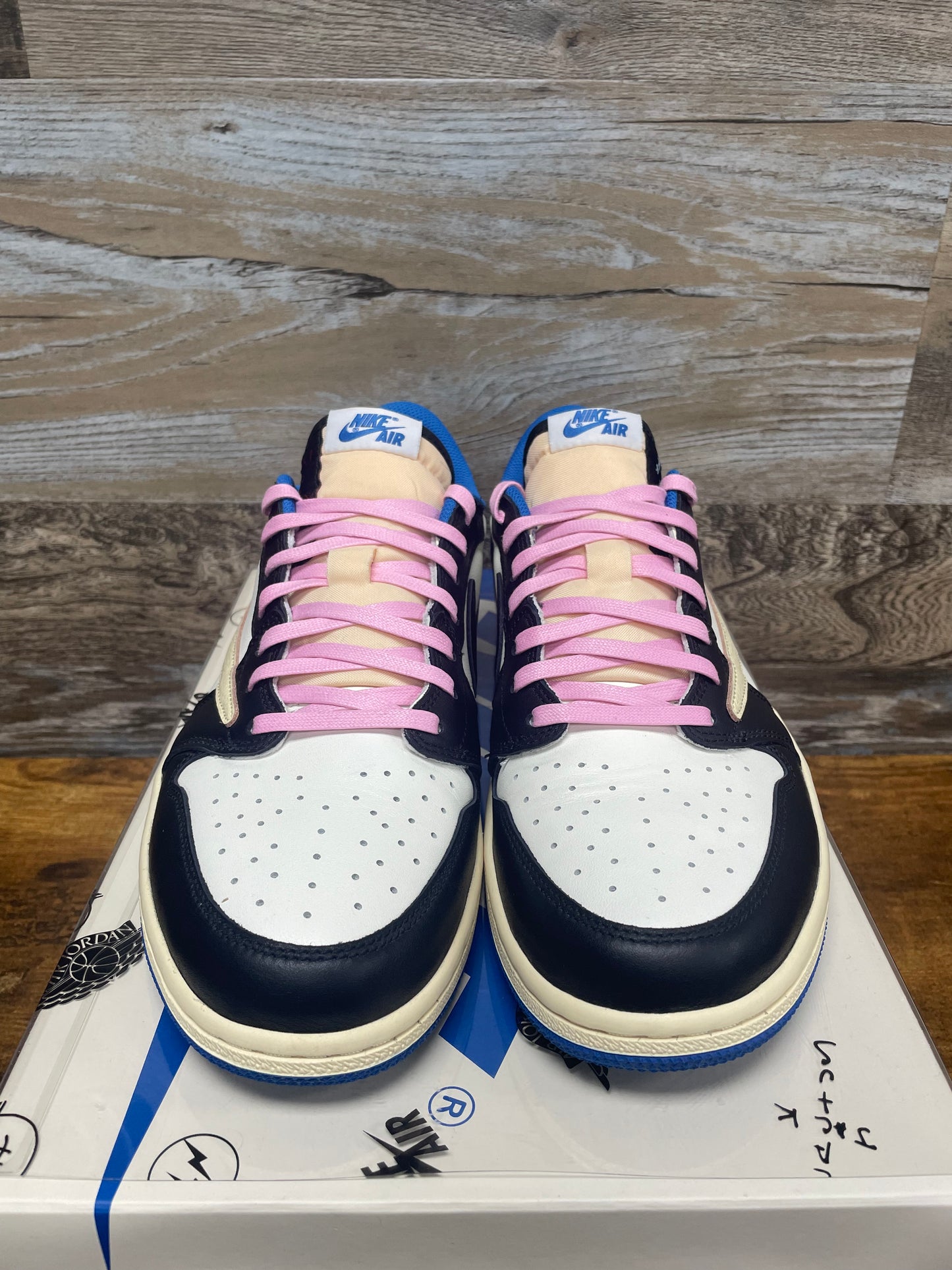 11 - Travis Scott x Fragment Design x Air Jordan 1 Low OG SP "Sail Military Blue"