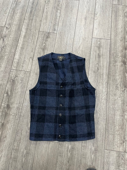 M - RRL Wool Buckleback vest