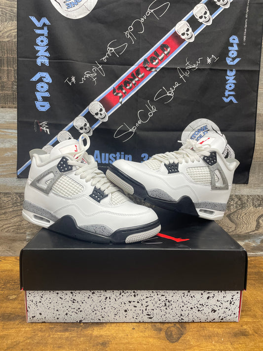 8.5 - Air Jordan 4 Retro White Cement