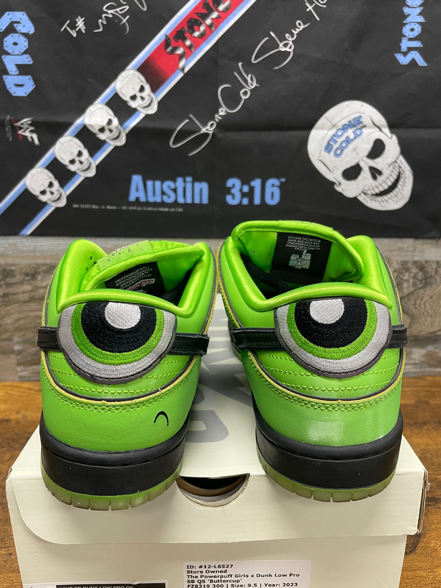 9.5-Nike Dunk Pro SB Powerpuff Girls Buttercup
