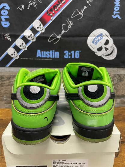 9.5-Nike Dunk Pro SB Powerpuff Girls Buttercup