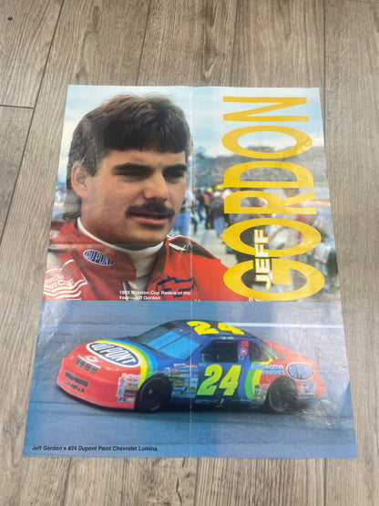 OS - Vintage Bill Elliot / Jeff Gordon Double sided poster