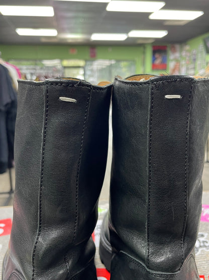 42/9 - Maison Margiela Black Army Lace Up Boots