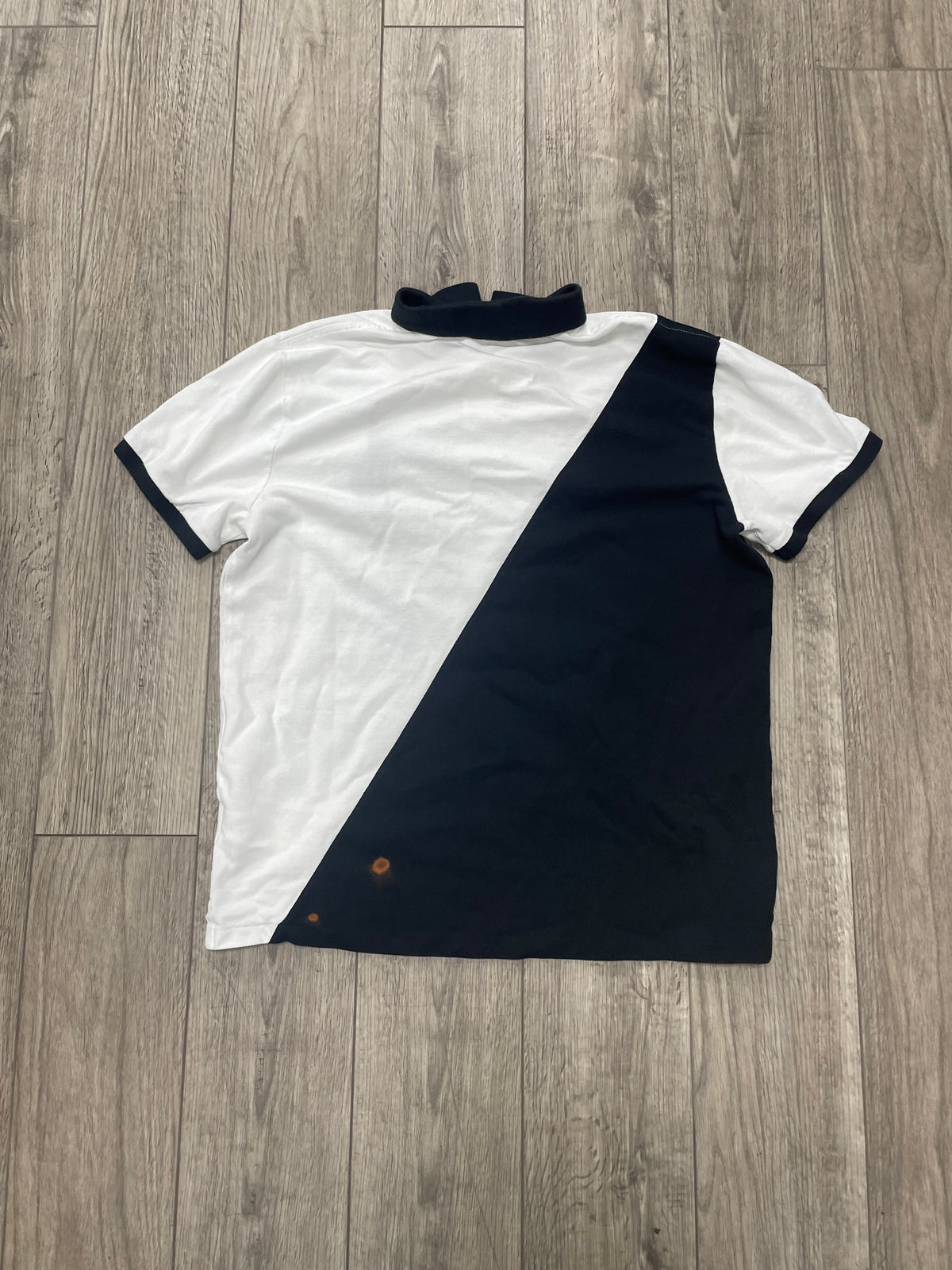 L - Polo RL Split Black White