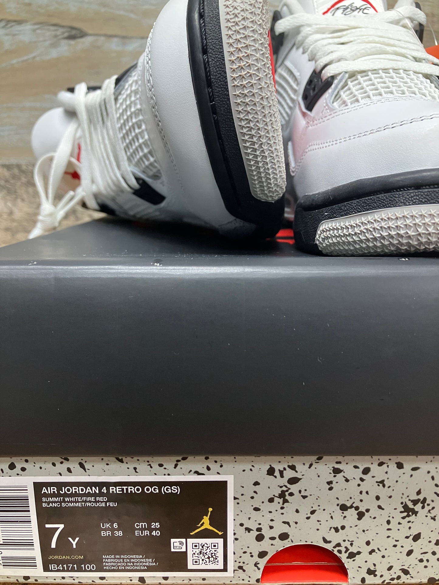 7y-Air Jordan 4 Retro OG 2025 White Cement