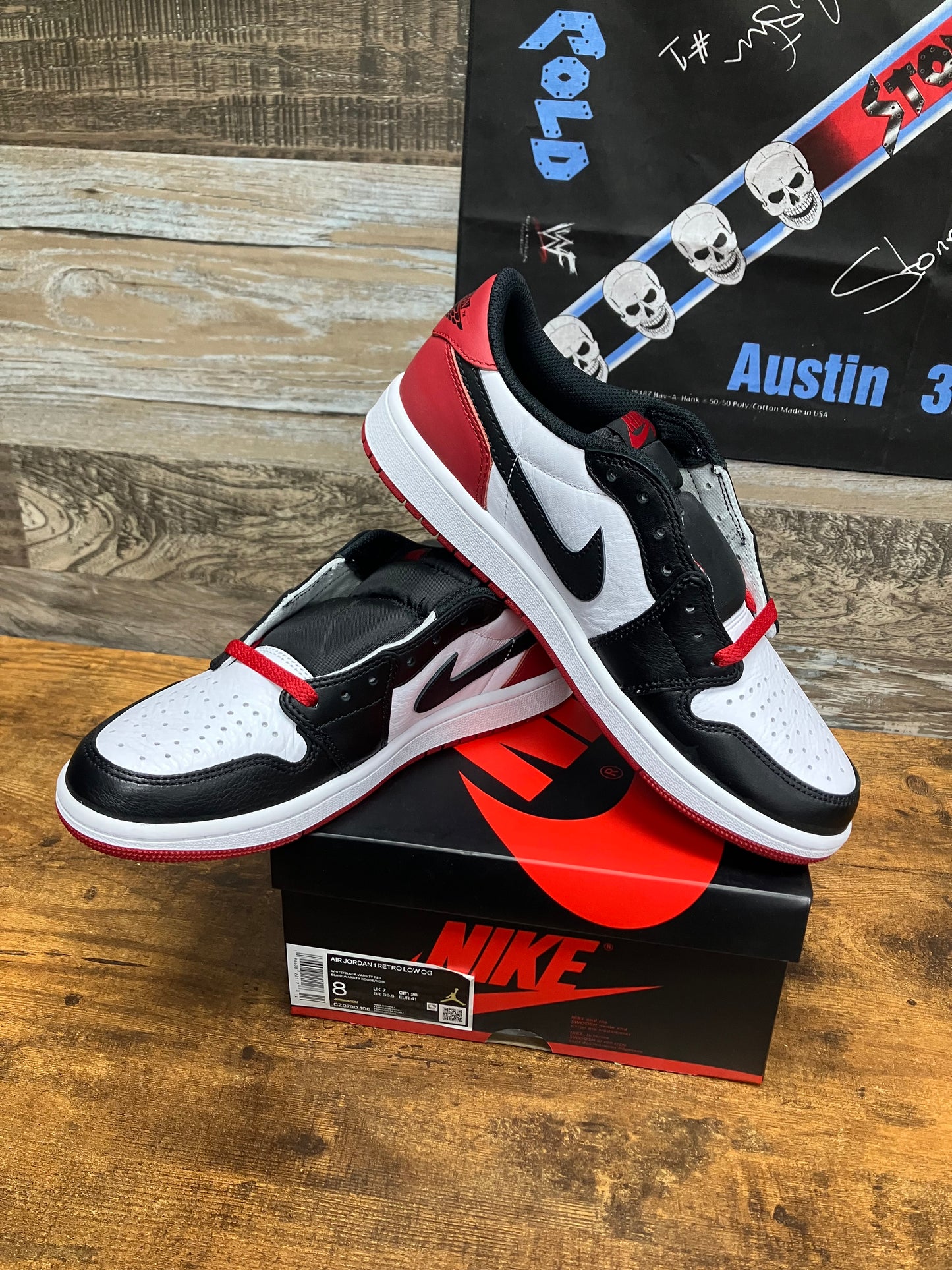 8 - Nike Air Jordan 1 Retro Low OG "Black Toe" sneakers