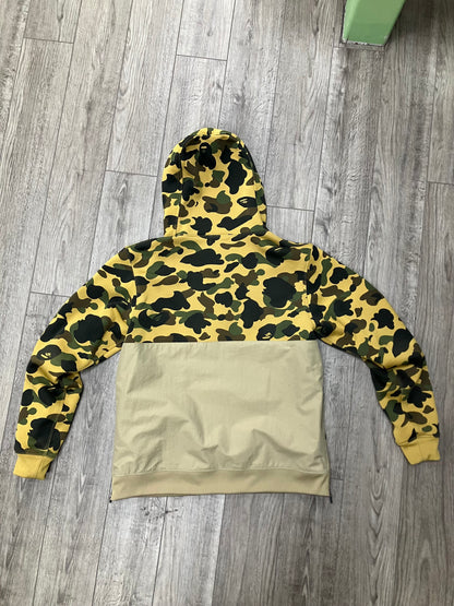 A Bathing Ape Camo Half Zipup Pullover L