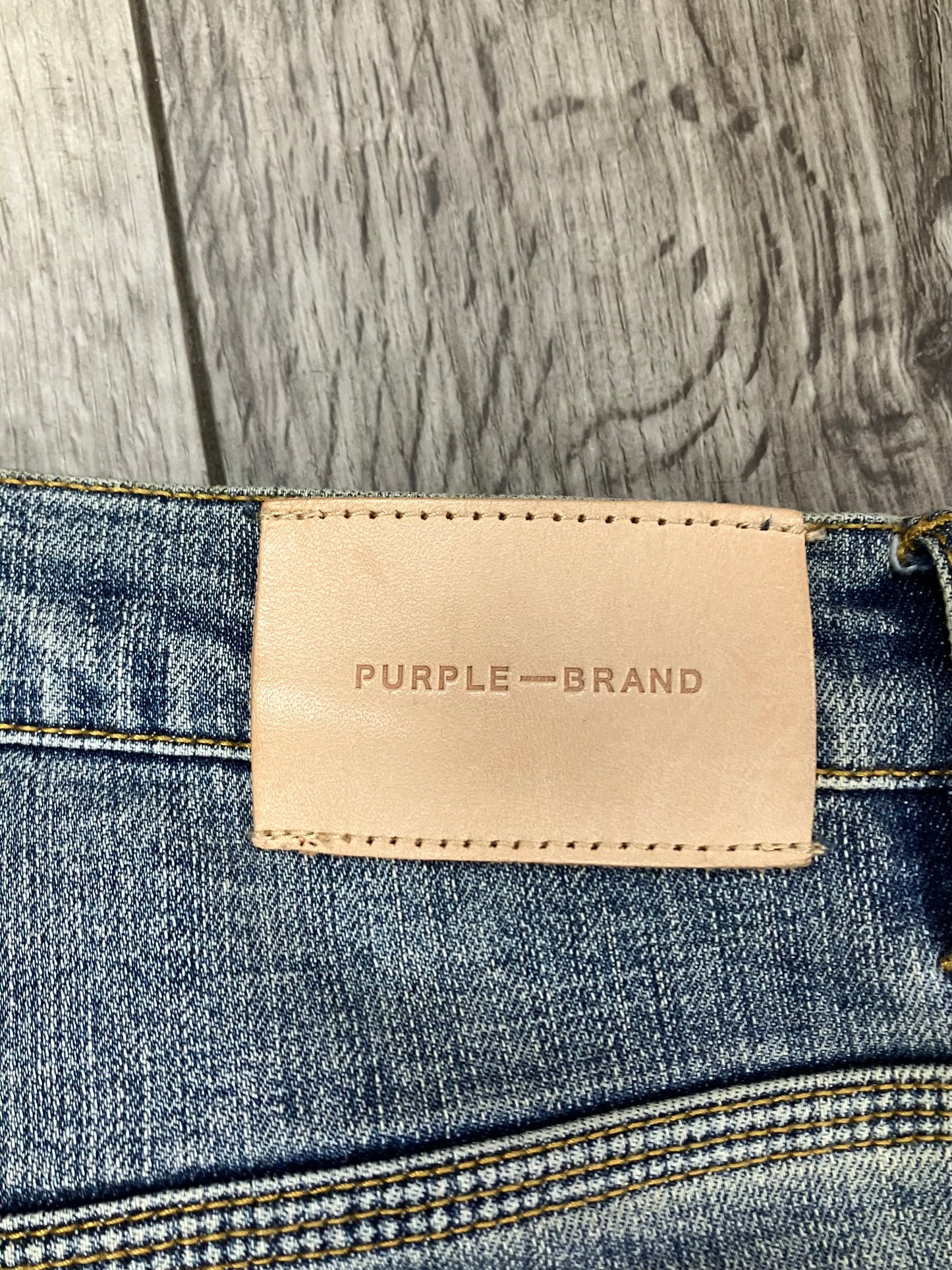 34 - Purple Brand Painter Skinny Denim