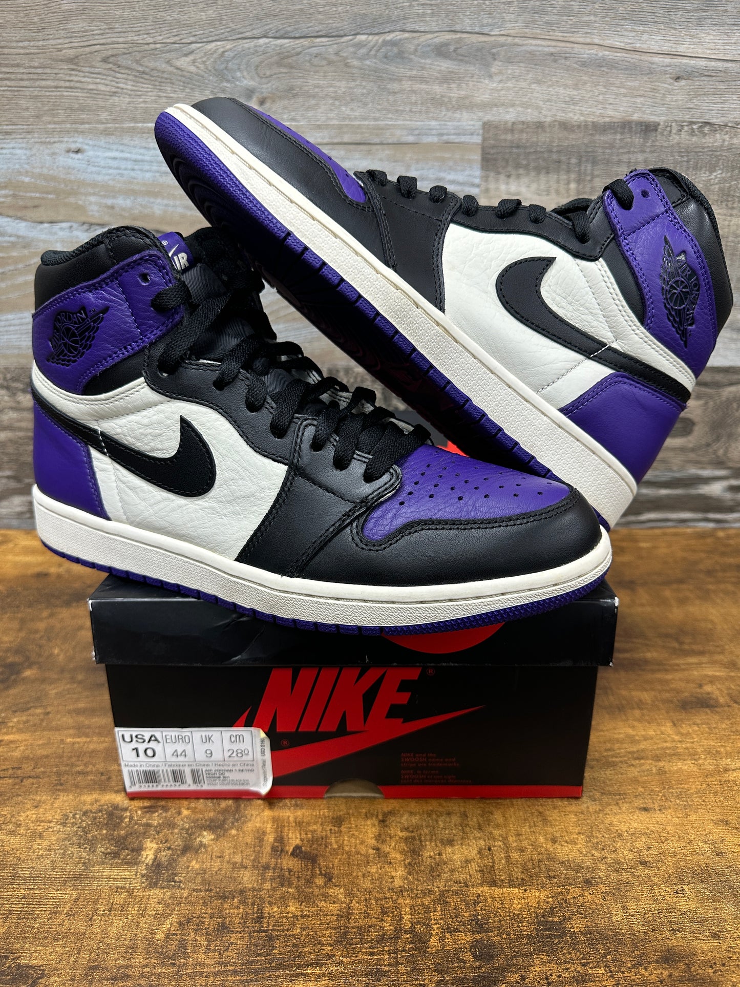 Jordan 1 High court Purple 1.0 Size 10