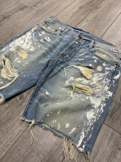 33 - Polo Denim Supply Paint Shorts