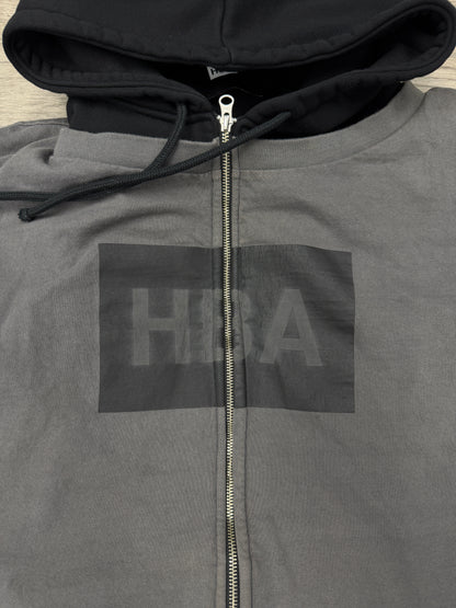 XL - HBA Hood By Air Double Layered Zip up Hoodie