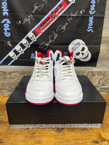 12 - Air Jordan 5 Retro Fire Red (Black Tongue)