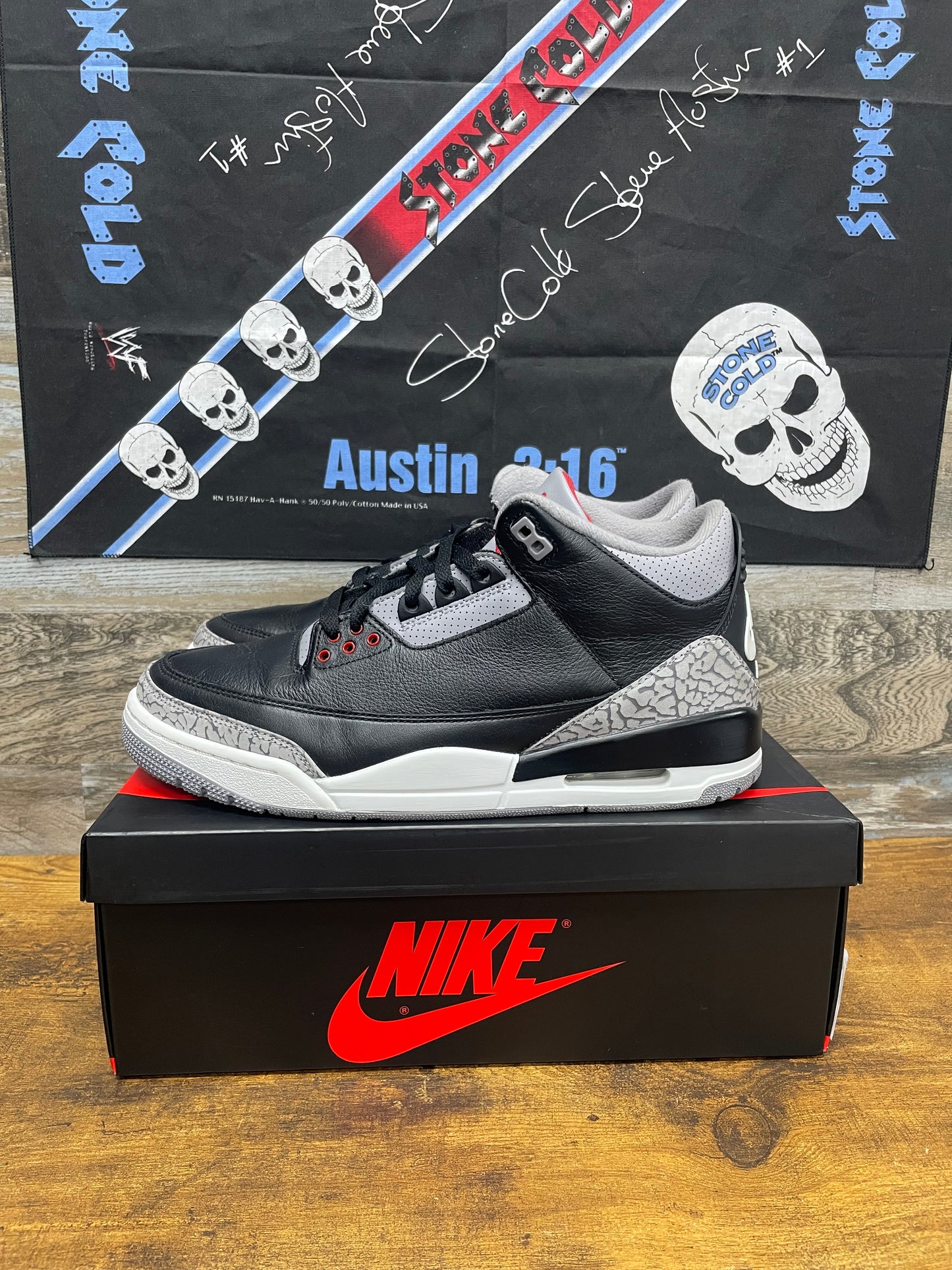 Air Jordan 3 Black Cement 10