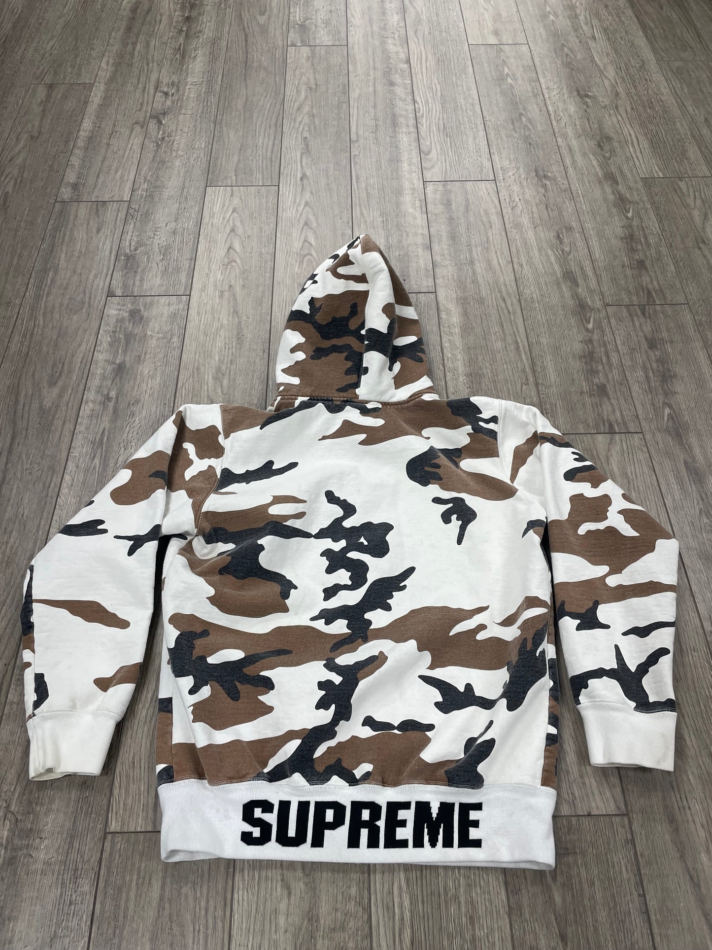 Supreme Brown Camo Rib Logo Zipup L