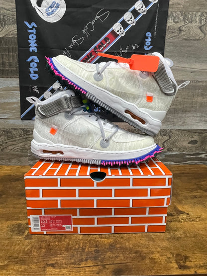 Off White Air Force Mid ‘White’ Size 10.5