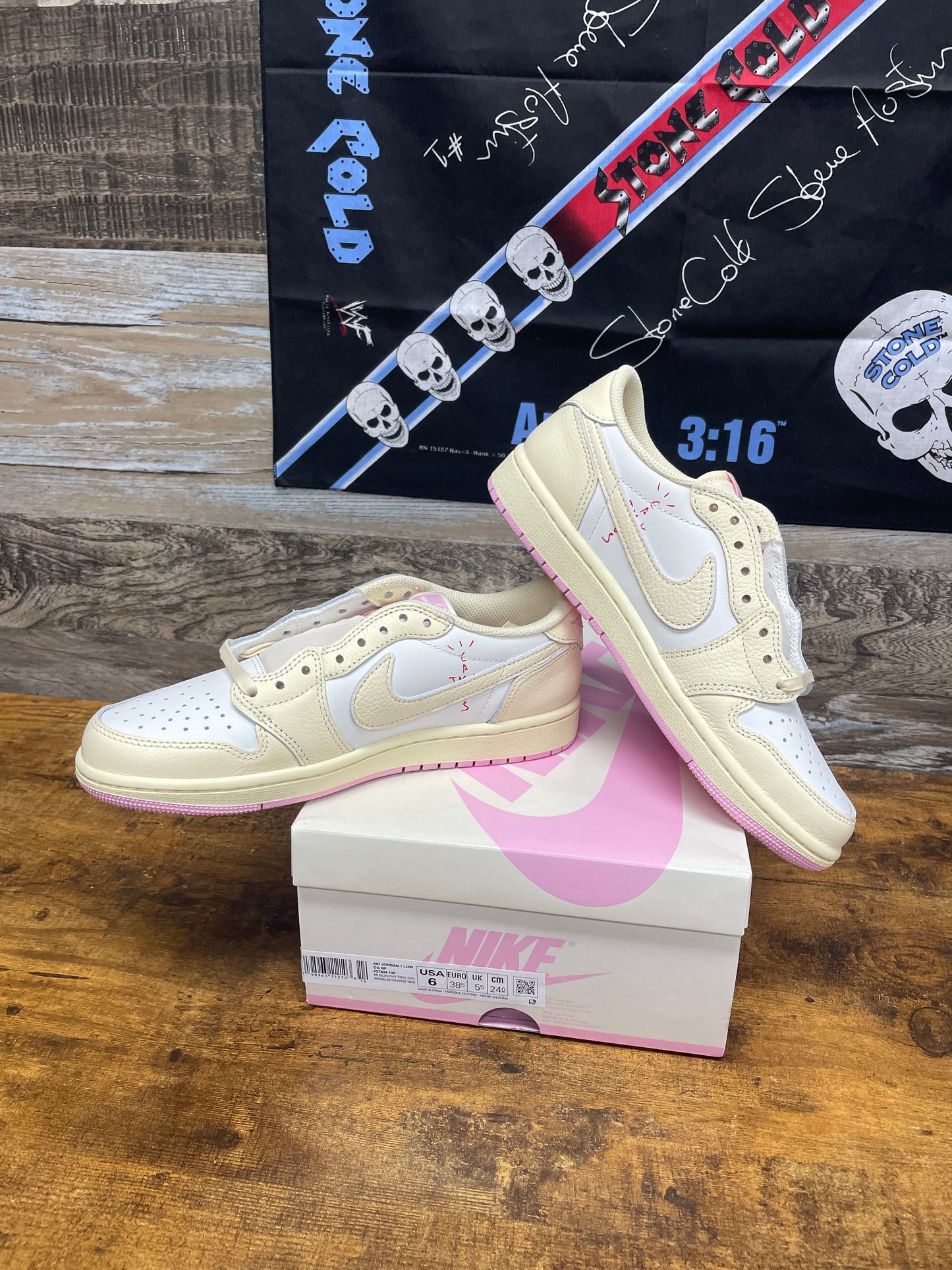 6 - Air Jordan 1 Low x Travis Scott "Shy Pink" sneakers