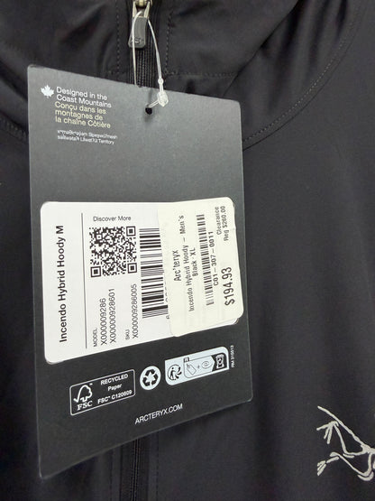 XL- Arc’teryx incendo hybrid hoodie jacket