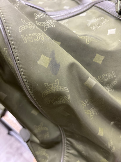 MCM Green Nylon Duffle bag