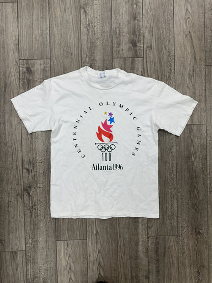 Atlanta Olympics 1996 White Tee Size L