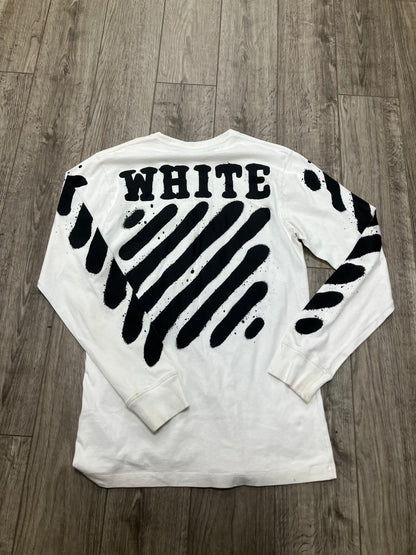 Off White Scotch Long Sleeve Size Medium