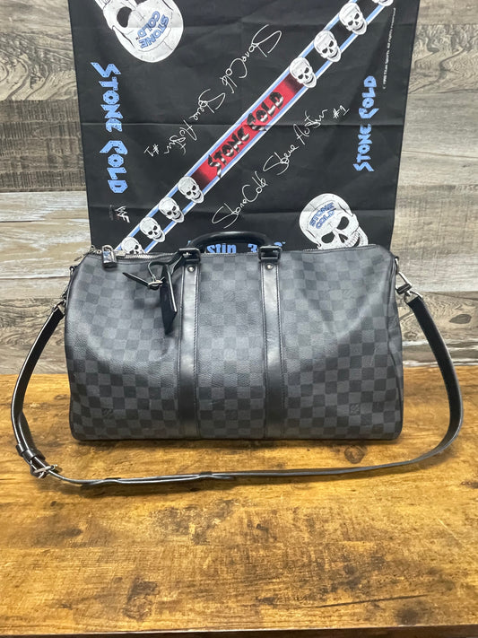 Louis Vuitton Black Monogram Duffle Bag