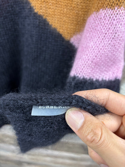 S- Burberry printed mohair sweater