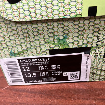 Nike Dunk Low Union Passport Pack Pistachio Size 12