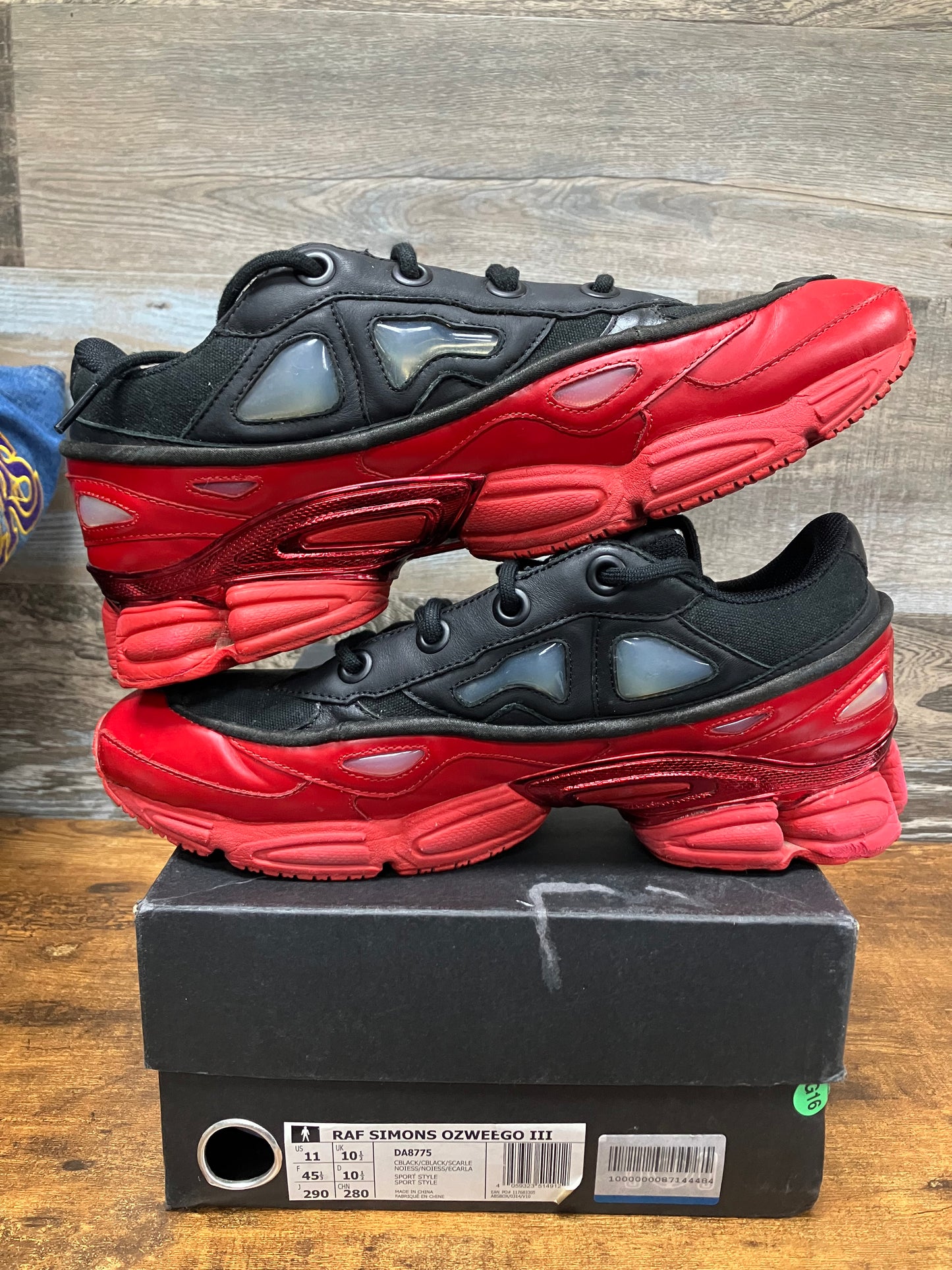 Adidas RAF Simons Ozweego 3 Scarlet Size 11