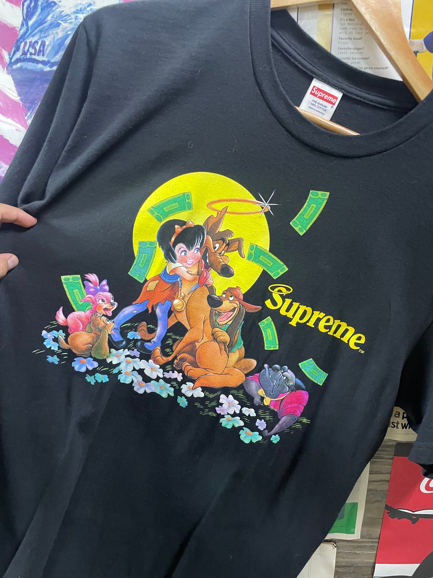 M - Supreme "All Dogs Go To Heaven" tee