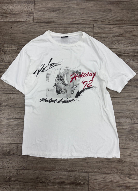 M- Polo Ralph Lauren Holiday 1992 tee