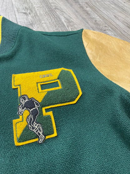 Polo Ralph Lauren RL Tigers Wool-Blend Leather Letterman Varsity Jacket XL