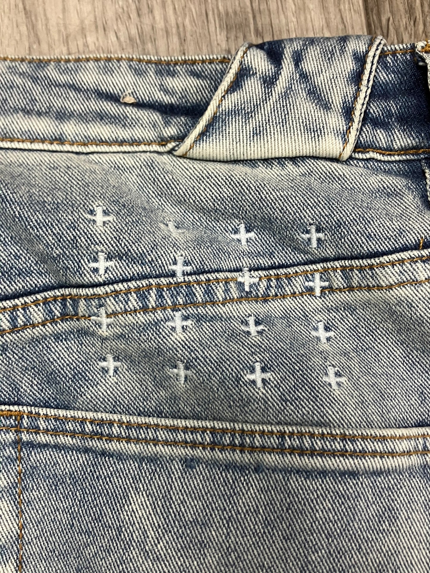 34-KSUBI Washed Light Blue Denim