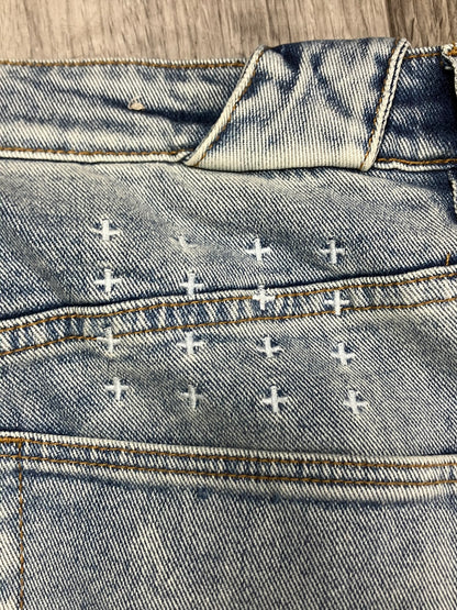 34-KSUBI Washed Light Blue Denim