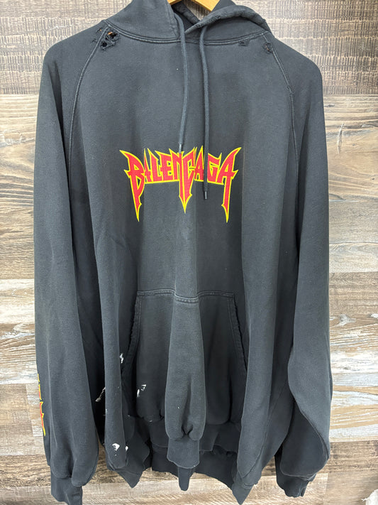 Balenciaga metal logo hoodie size 3