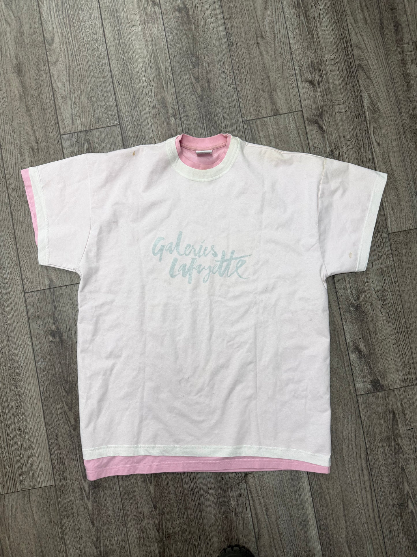 VETEMENTS x Galeries Lafayette double-layer t-shirt XS