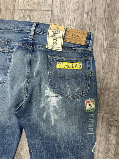 Polo RL Patch distressed jeans Size 33x30