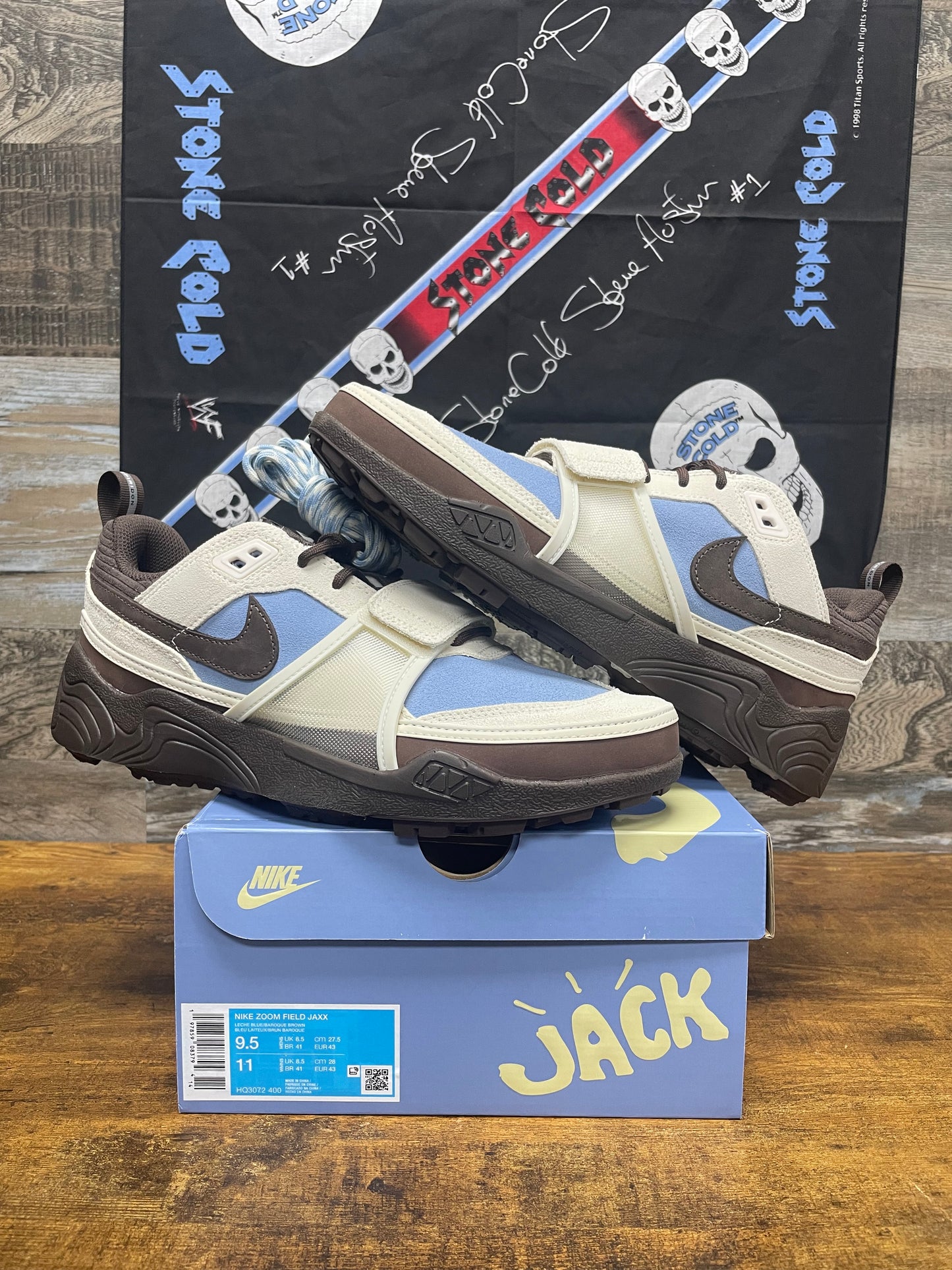 9.5 - Nike Zoom Field Jaxx Travis Scott blue New