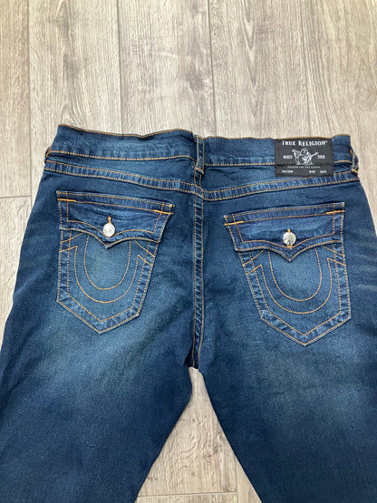 True Religion Navy Faded Jeans 38