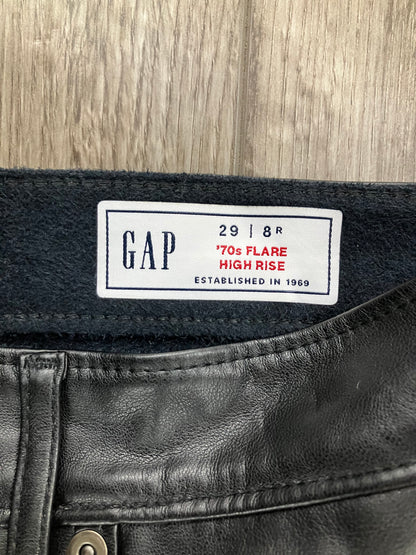 Gap Leather Flare Jeans 29 x 32