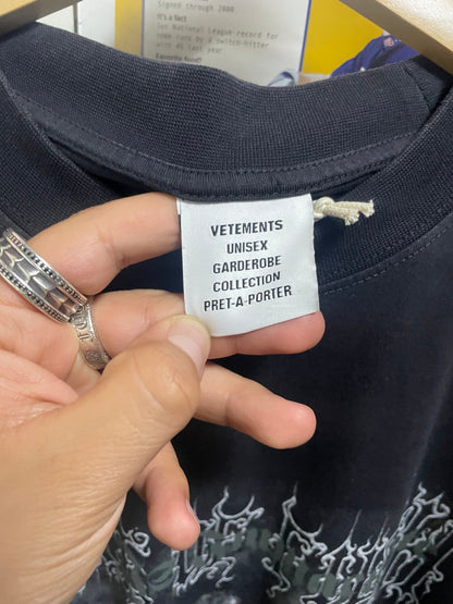 L - Vetements x Cradle of Filth 'Vengeful Spirit' oversized T-shirt