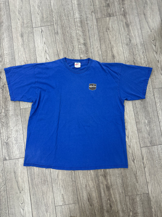 Y2K Nike Athletics Blue tee Size 2XL