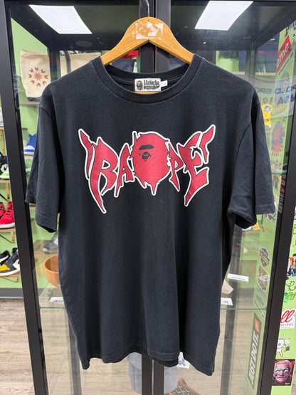 L - Bape Red Graffiti Tee