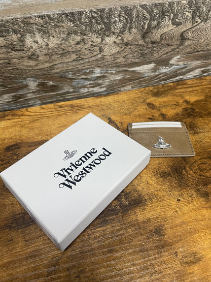 OS - Vivienne Westwood Brown Flat Card Holder