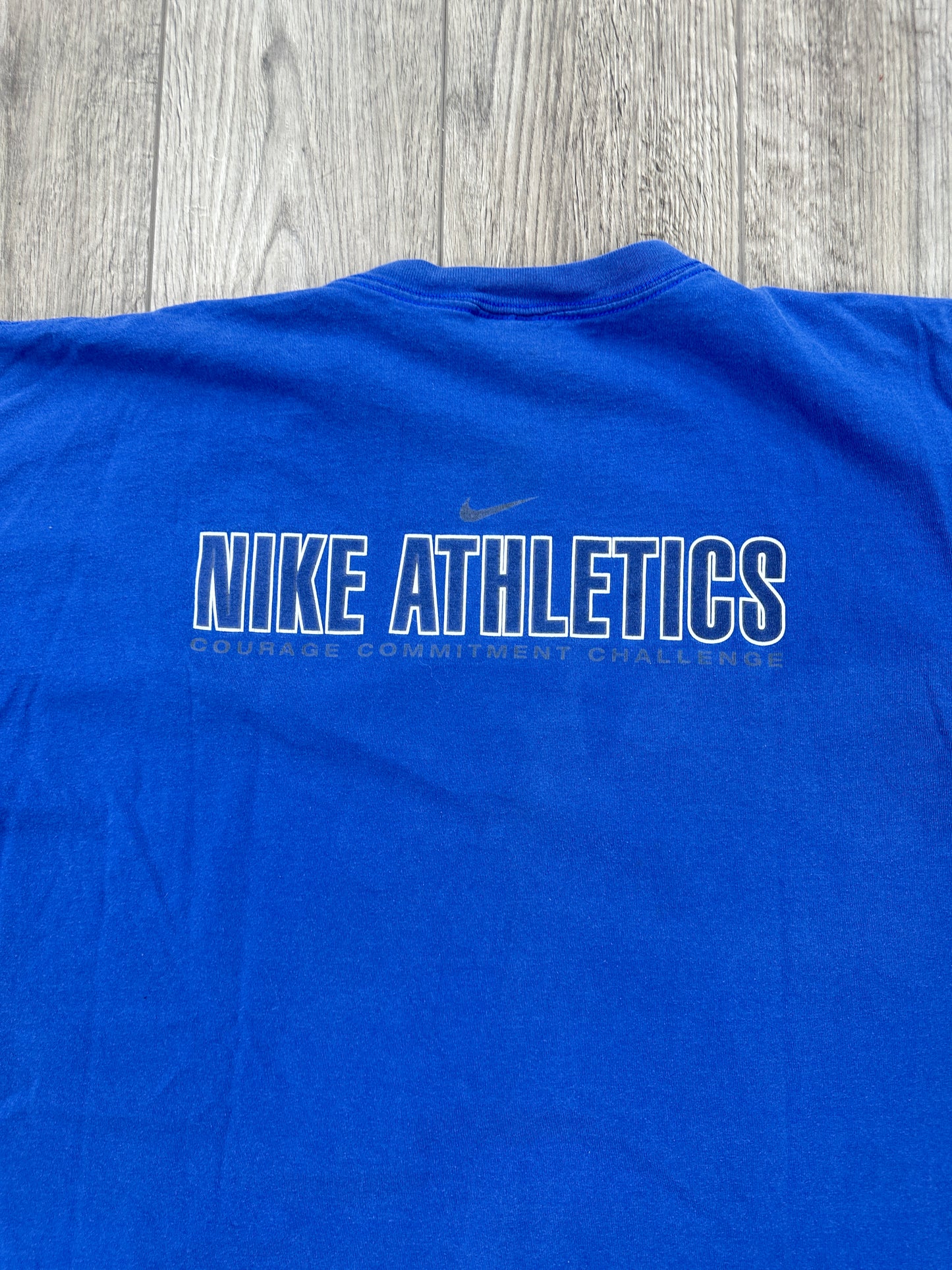 Y2K Nike Athletics Blue tee Size 2XL