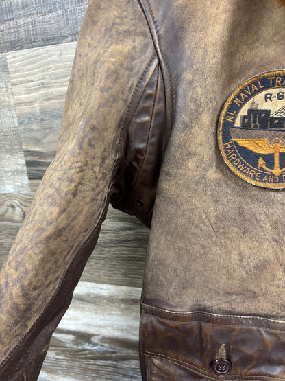 Polo Ralph Lauren G-1 Leather Shearling Bomber Jacket