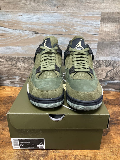 Jordan 4 Craft Olive Size 8.5