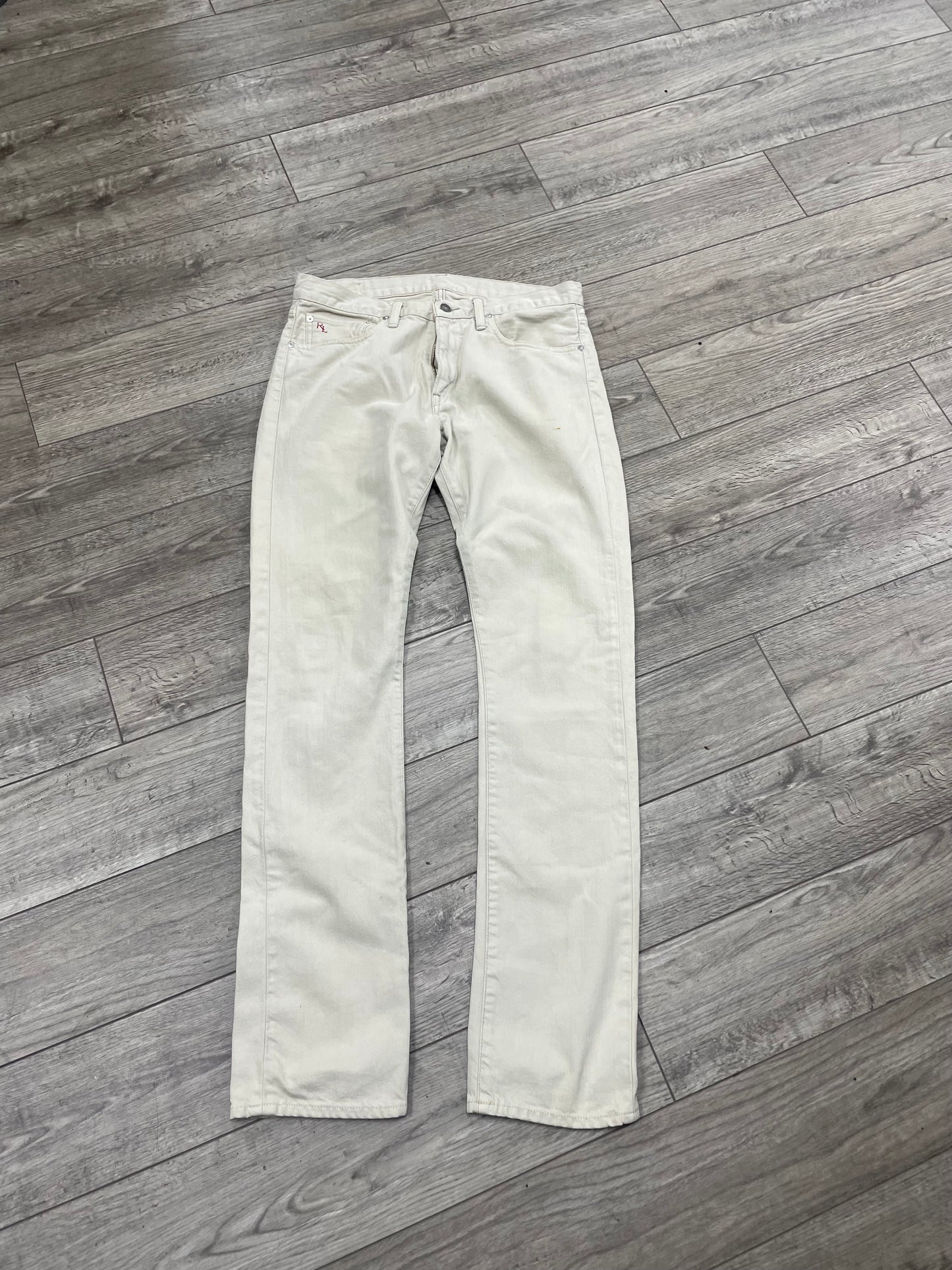 32/34 - Polo Ralph Lauren Hudson Bone Wash Straight slim Denim