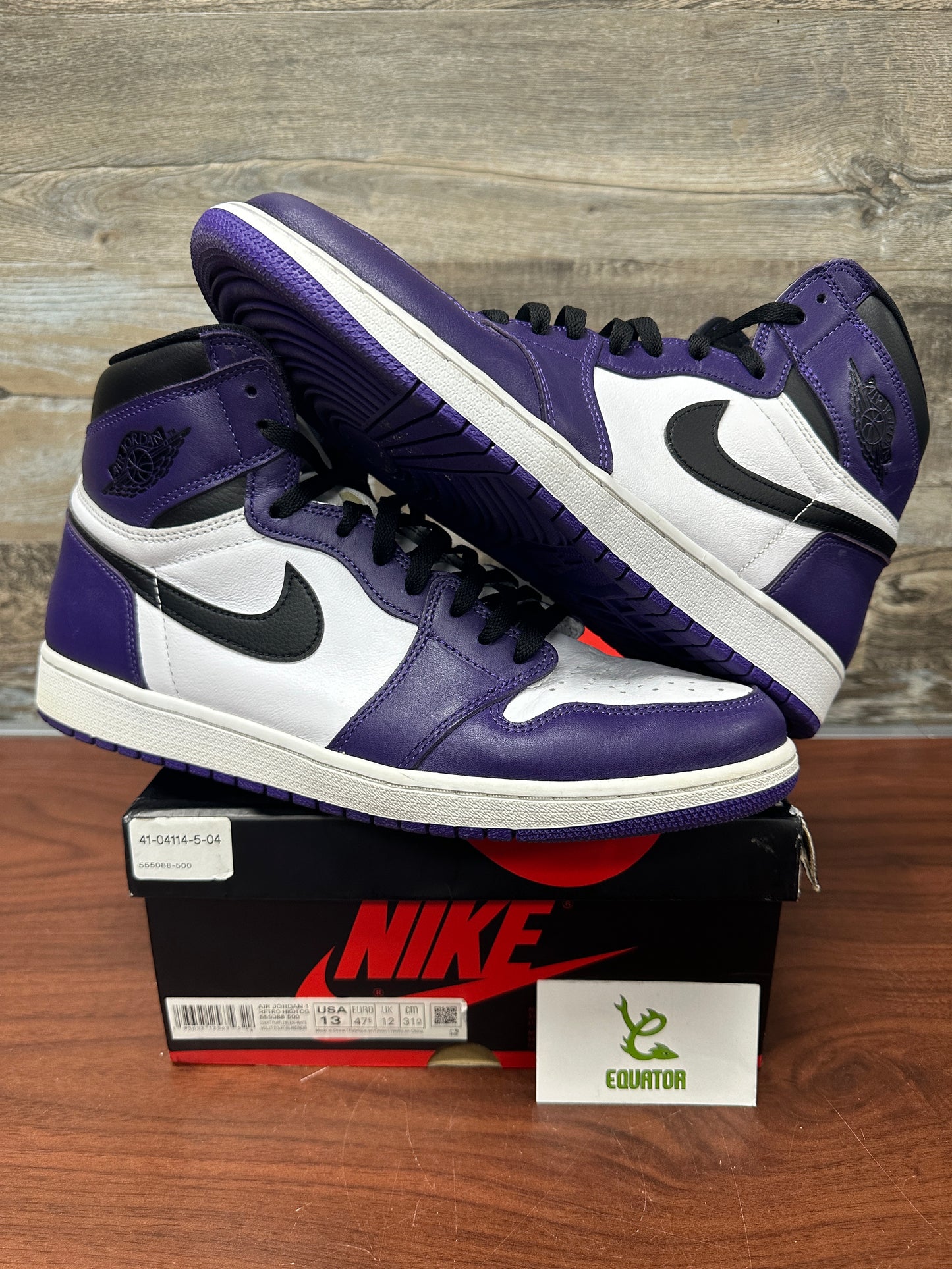 Air Jordan 1 high court purple *MISMATCH*