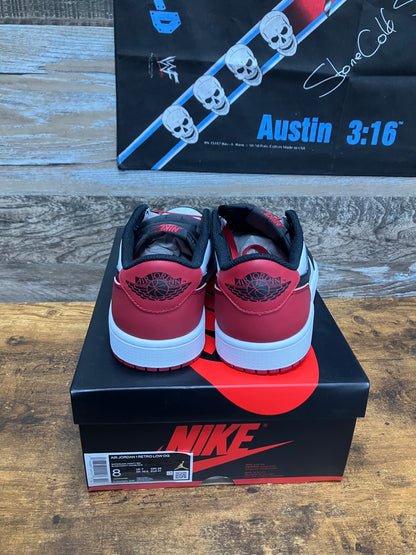 8 - Nike Air Jordan 1 Retro Low OG "Black Toe" sneakers