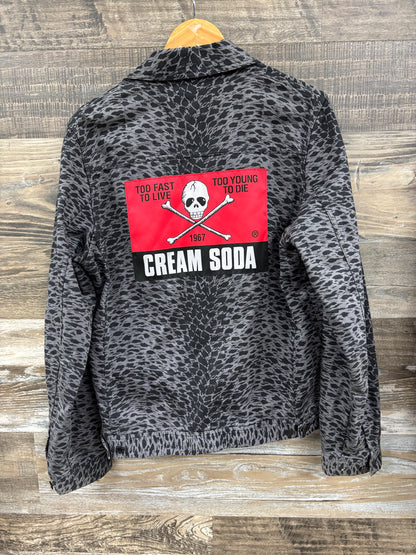 Undercover Cream Soda Leopard Print Trucker Jacket